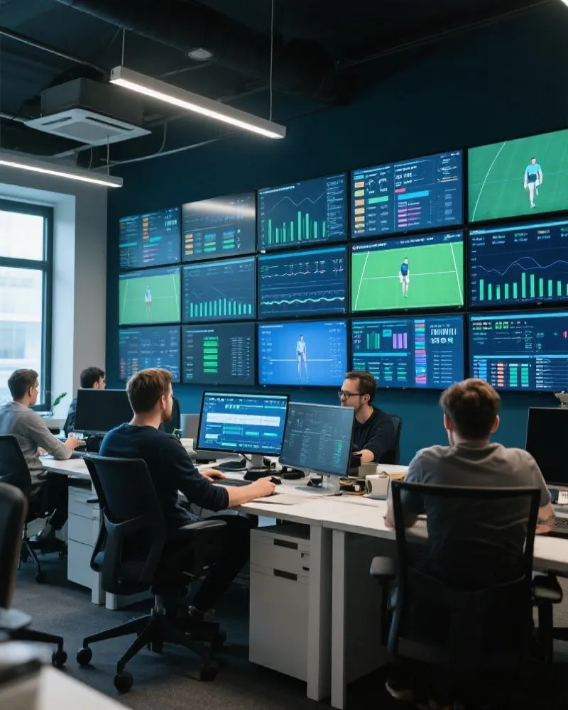 公司办公环境与研发团队